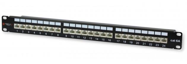 TECHLY Patch Panel 24 Stp C6A černý