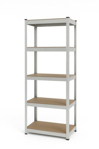 IQ garden Bezšroubový regál 180 × 60 × 40, pozinkovaný - 5 polic IQ garden