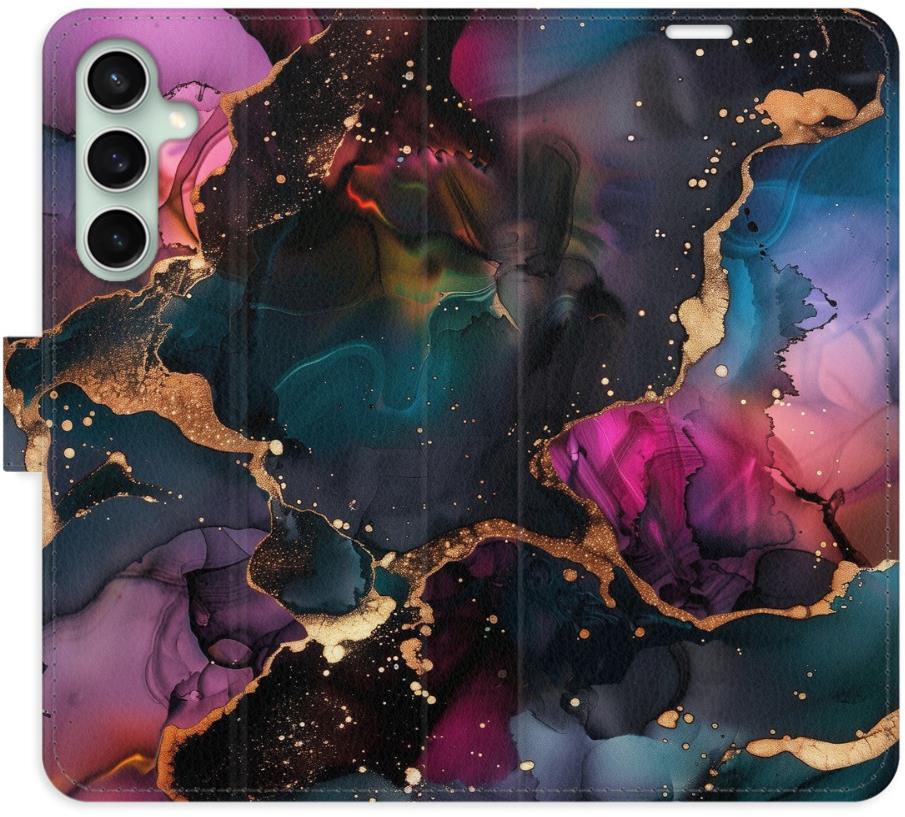 iSaprio Flip pouzdro Dark Marble pro Samsung Galaxy S23 FE