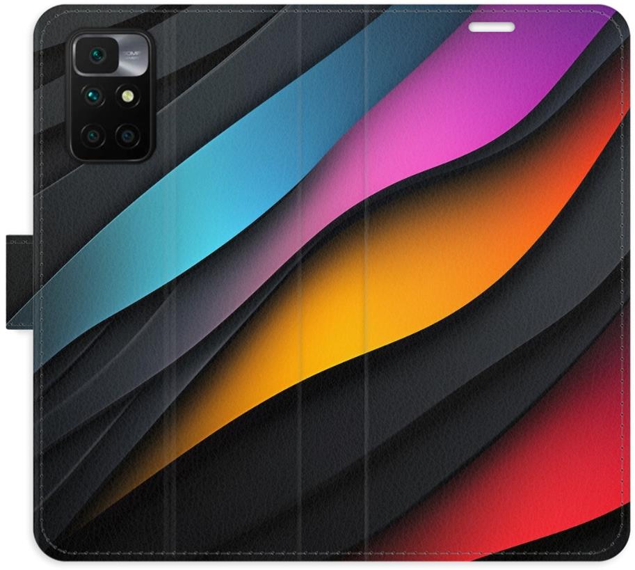iSaprio Flip pouzdro Color Waves pro Xiaomi Redmi 10