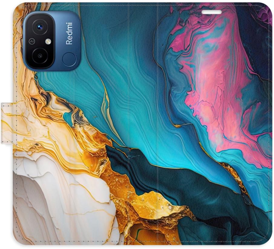 iSaprio Flip pouzdro Colourful Marble pro Xiaomi Redmi 12C