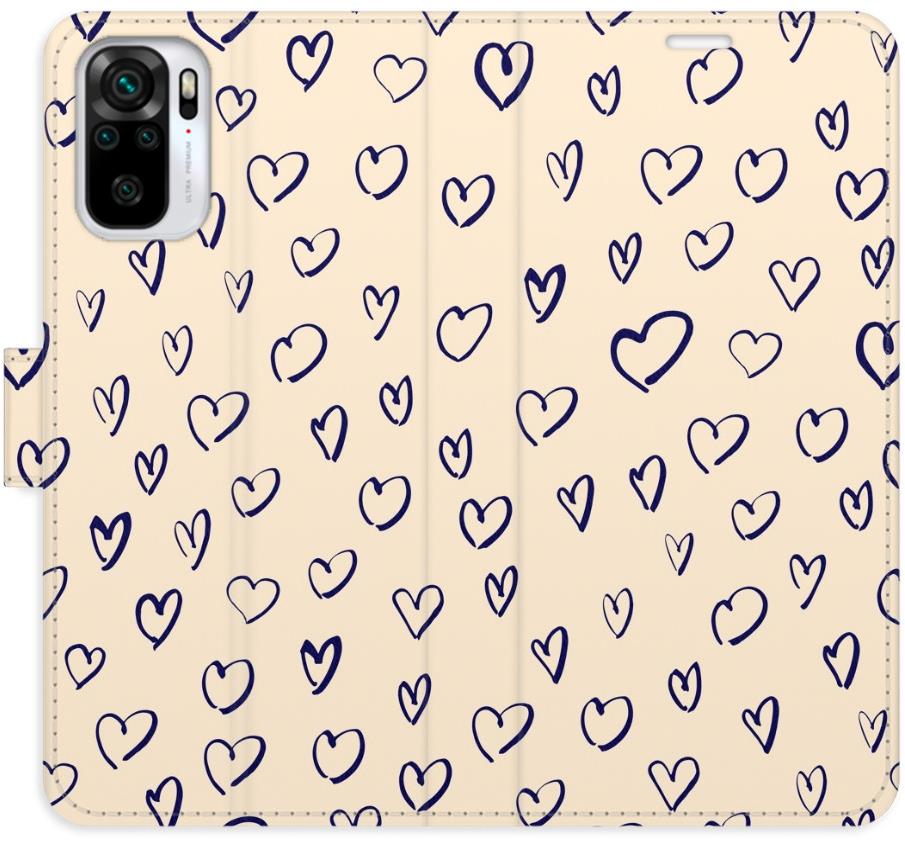 iSaprio Flip pouzdro Heart Light 02 pro Xiaomi Redmi Note 10 / Note 10S