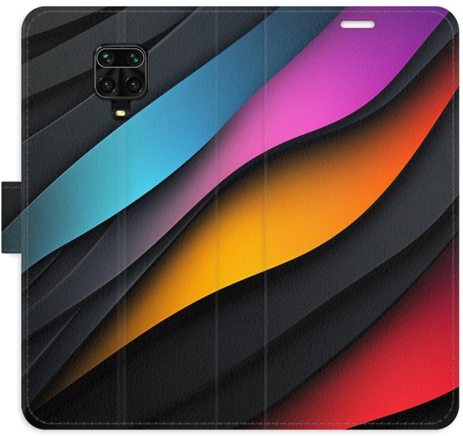 iSaprio Flip pouzdro Color Waves pro Xiaomi Redmi Note 9 Pro / Note 9S