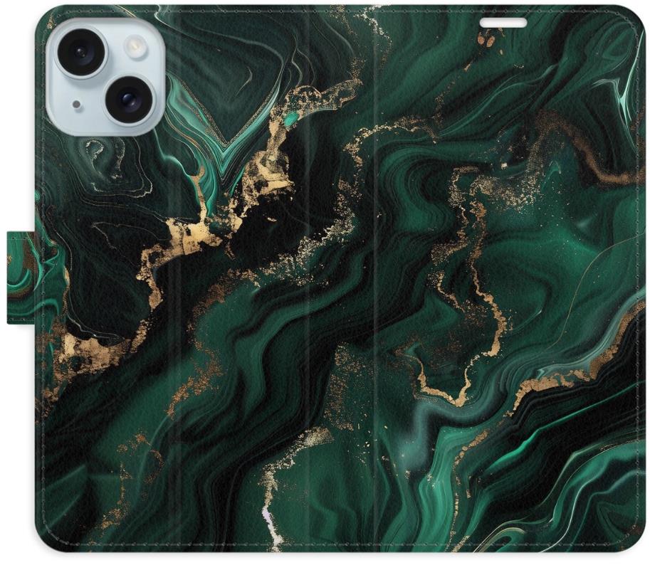 iSaprio Flip pouzdro Emerald 02 pro iPhone 15 Plus