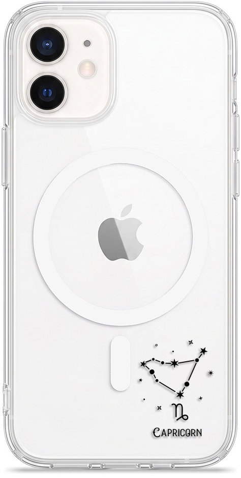 iSaprio Pure MagSafe pouzdro čiré - Kozoroh II pro iPhone 12 / 12 Pro