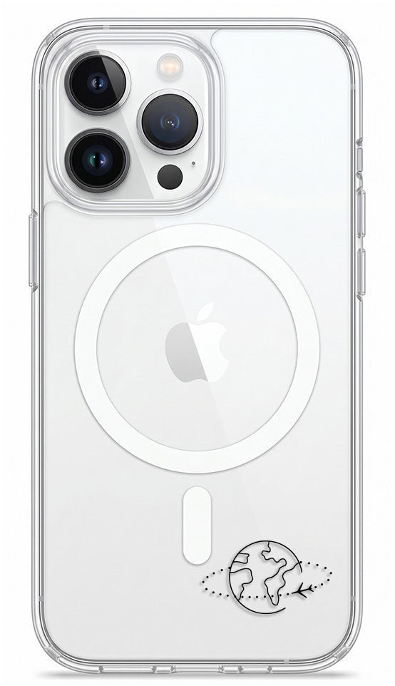 iSaprio Pure MagSafe pouzdro čiré - Travel II pro iPhone 14 Pro Max