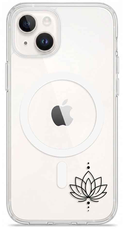 iSaprio Pure MagSafe pouzdro čiré - Lotos II pro iPhone 13
