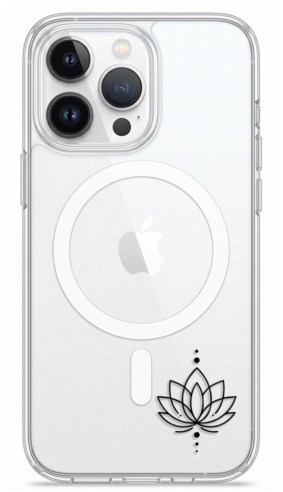 iSaprio Pure MagSafe pouzdro čiré - Lotos II pro iPhone 13 Pro