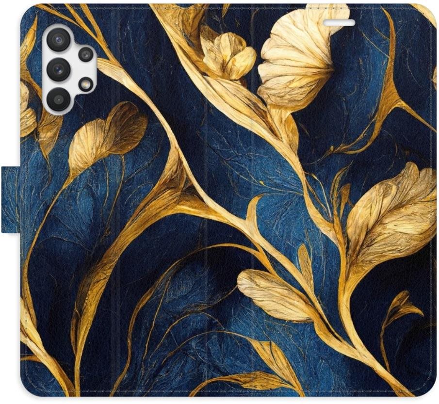 iSaprio flip pouzdro GoldBlue pro Samsung Galaxy A32