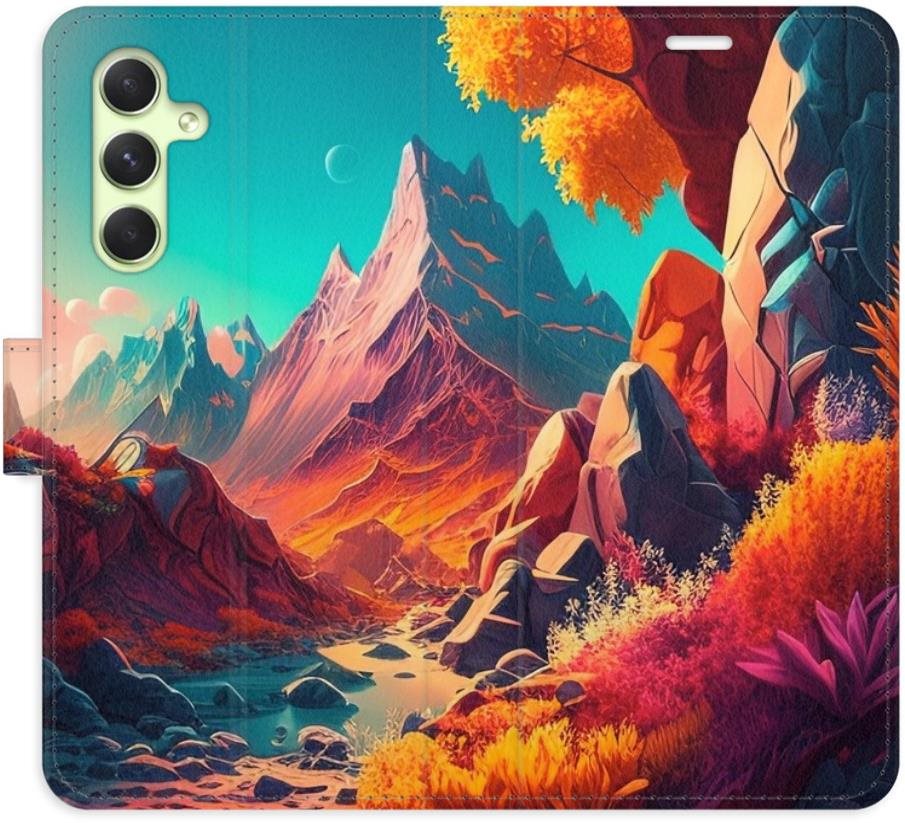 iSaprio flip pouzdro Colorful Mountains pro Samsung Galaxy A54 5G