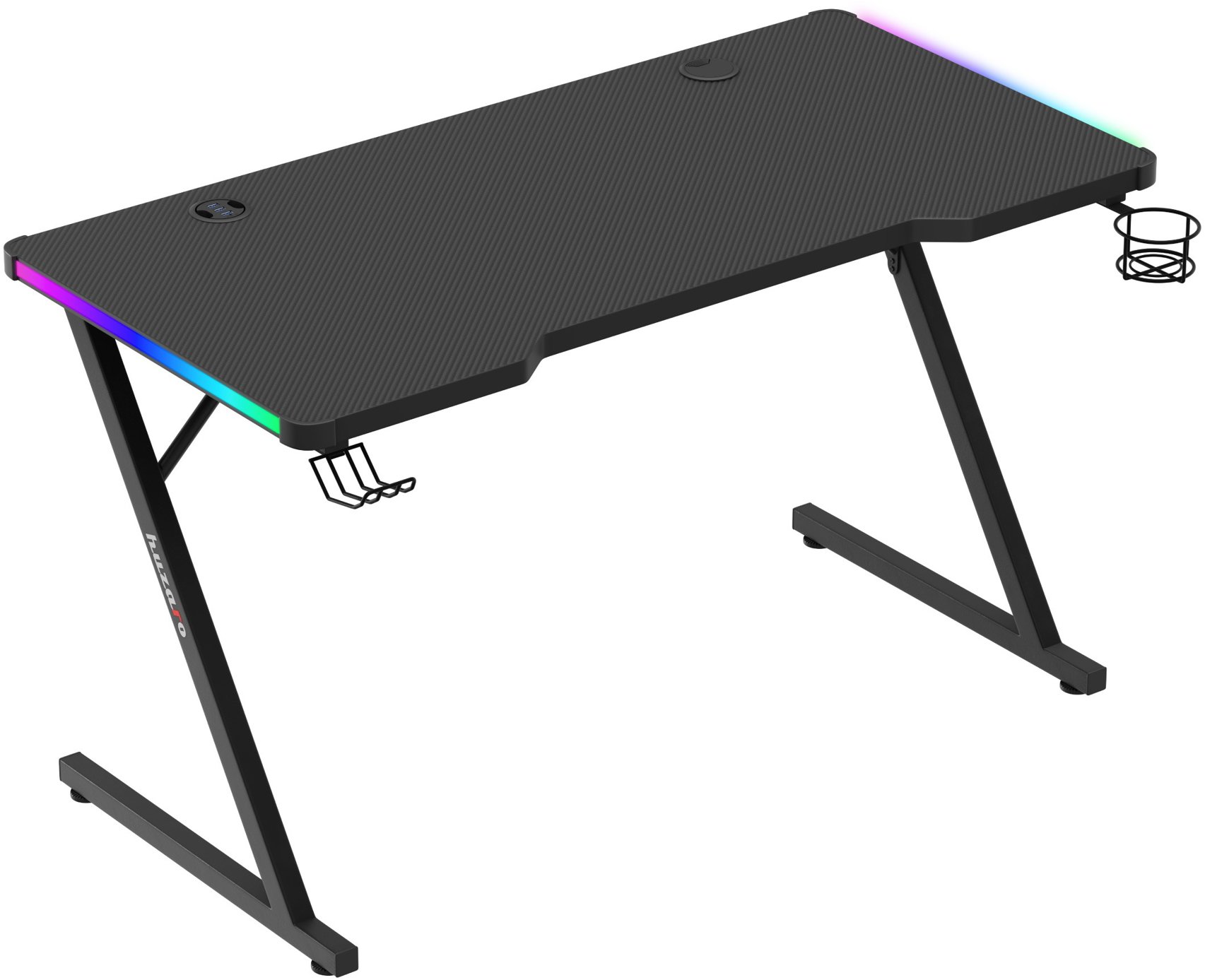 Herní stůl Huzaro 2.5 RGB, Carbon Flex