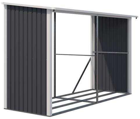 IWHome Dřevník HESTIA AW-C, antracit 302 x 119 x 190cm IWH-10230009