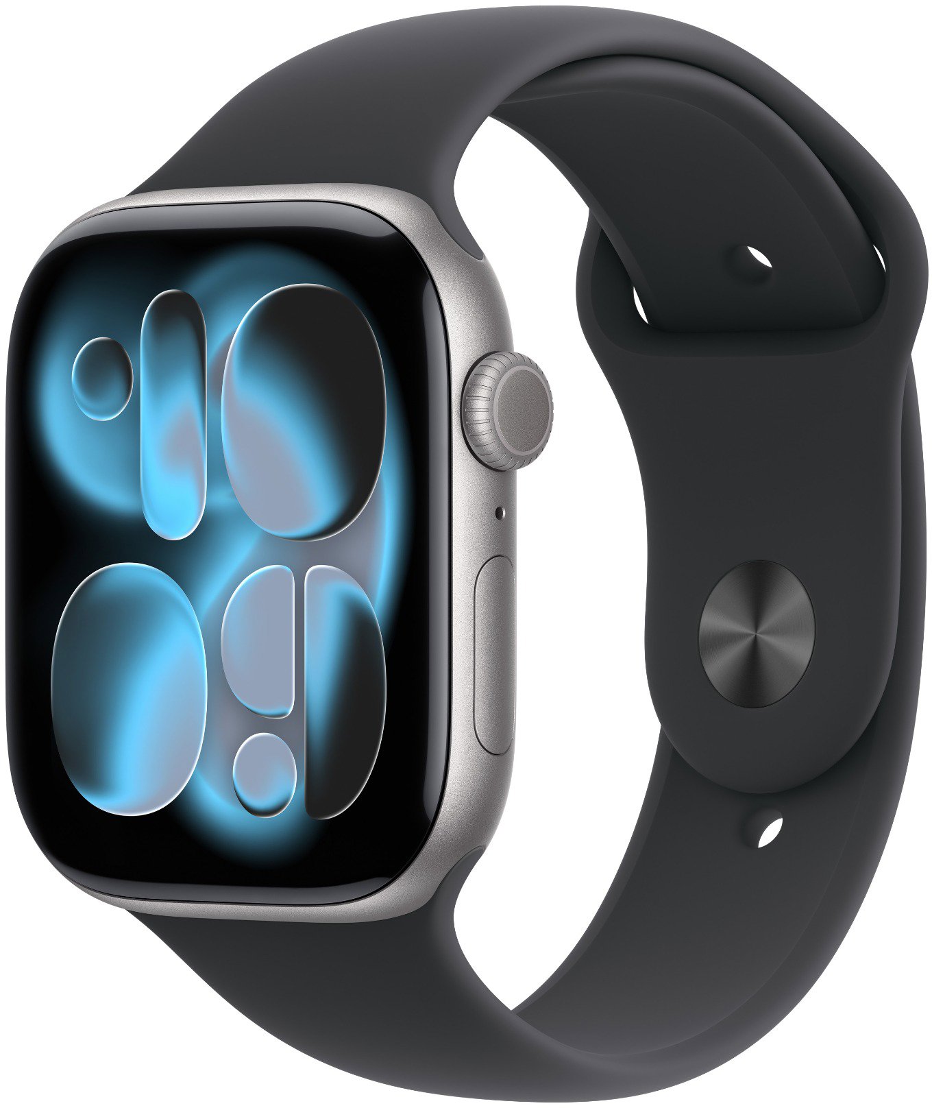 Apple Watch Series 11 Cellular 42mm Vesmírně šedý hliník s černým sportovním řemínkem - S/M