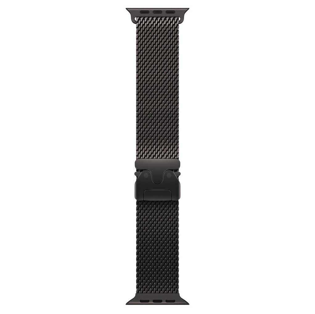 Apple Watch 49mm milánský tah z černého titanu - Medium