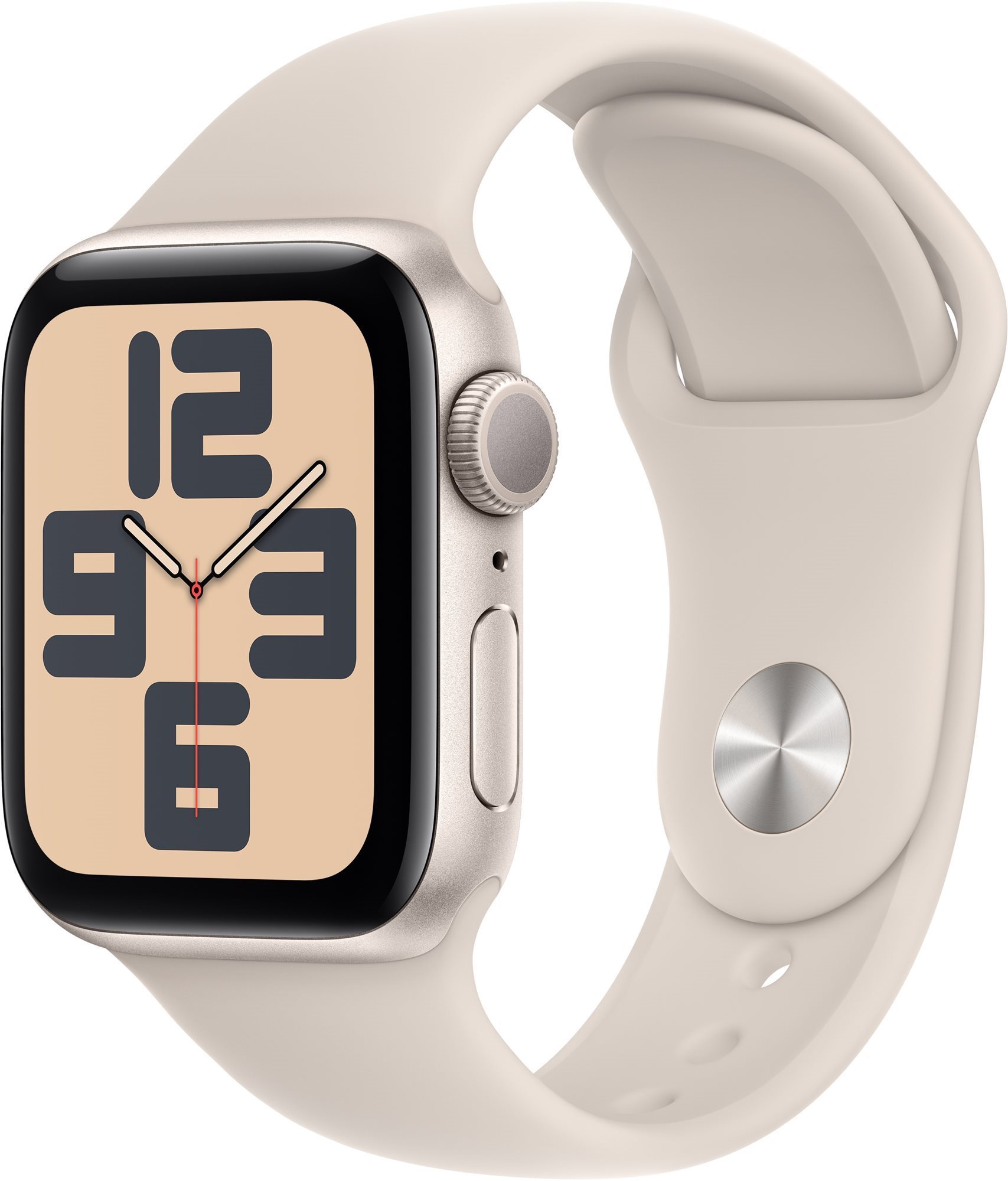 Apple Watch SE 40mm Hvězdně bílý hliník s hvězdně bílým sportovním řemínkem - S/M