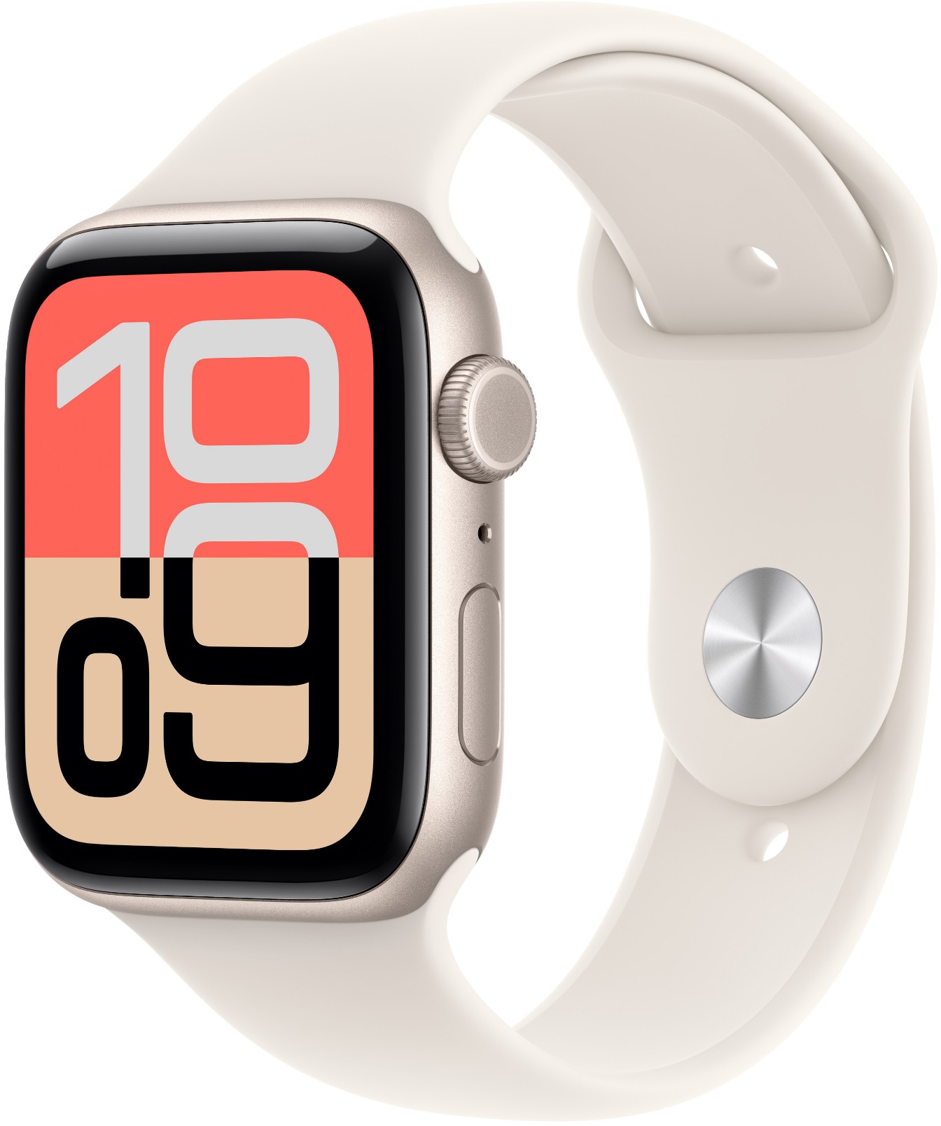 Apple Watch SE 3 Cellular 44mm Hvězdně bílý hliník s hvězdně bílým sportovním řemínkem - S/M
