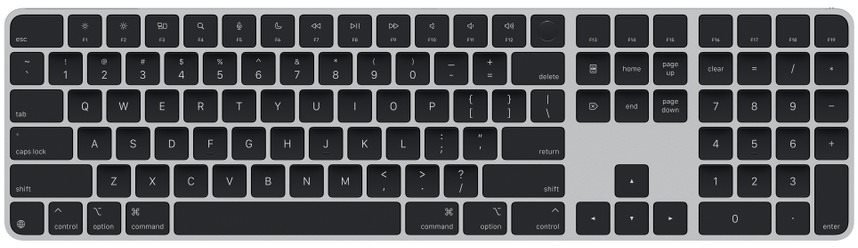Apple Magic Keyboard 2024 s Touch ID, černé klávesy - US