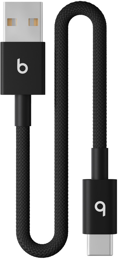 Beats USB-A to USB-C Woven Short Cable (20cm) - Bolt Black