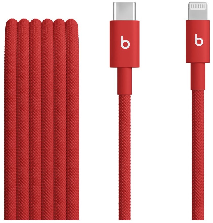 Kabelka Apple Beats USB-C to Lightning Woven Cable (1.5m) - Rapid Red