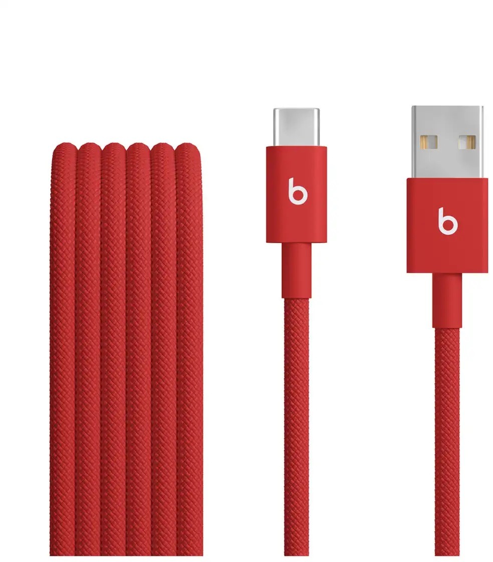 Apple Beats USB-A to USB-C Woven Cable (1.5m) - Rapid Red