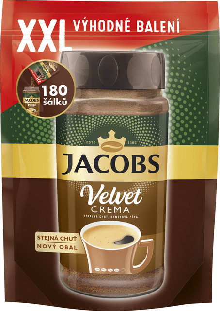 JACOBS Velvet Crema XXL Refill, instantní, 300g
