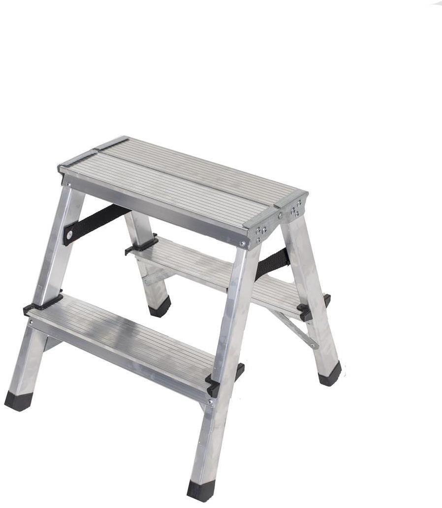J.A.D. TOOLS Schůdky oboustranné hliníkové, 2 příčky