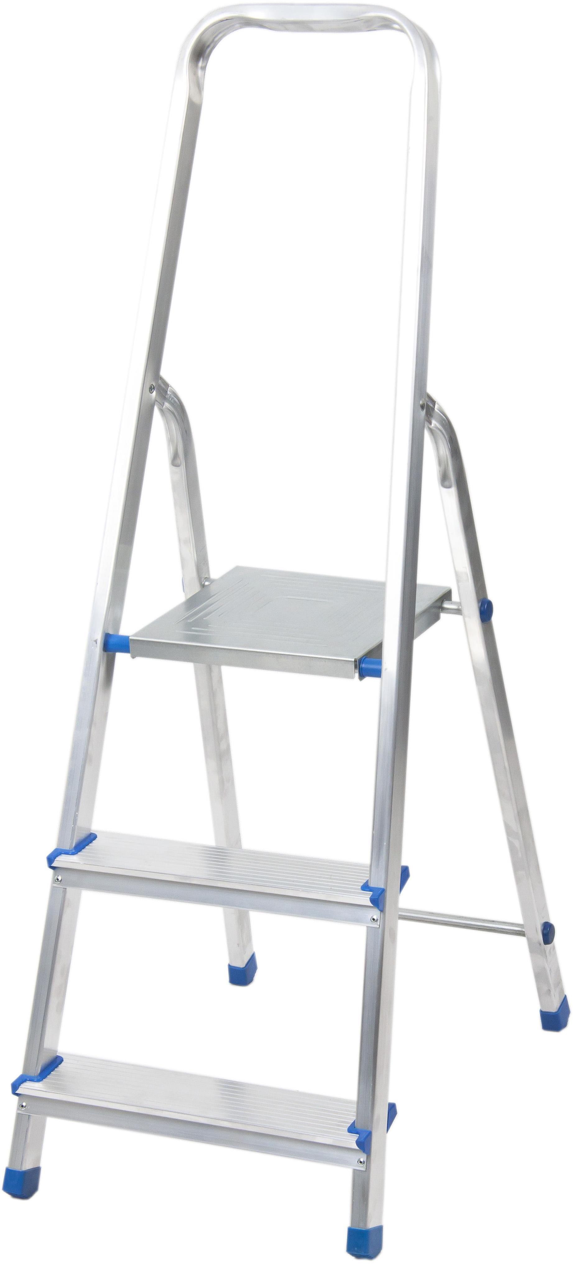 J.A.D. TOOLS Schůdky jednostranné hliníkové s madlem, 3 příčky