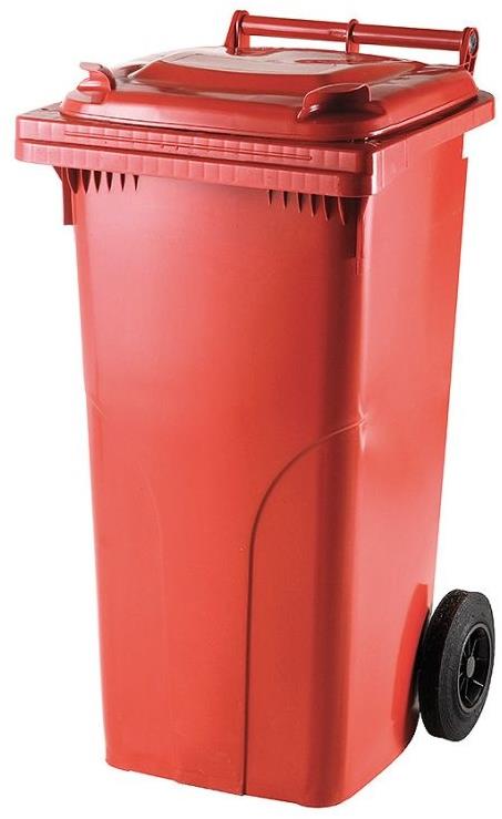 J.A.D. TOOLS Popelnice, plastová 120l, červená