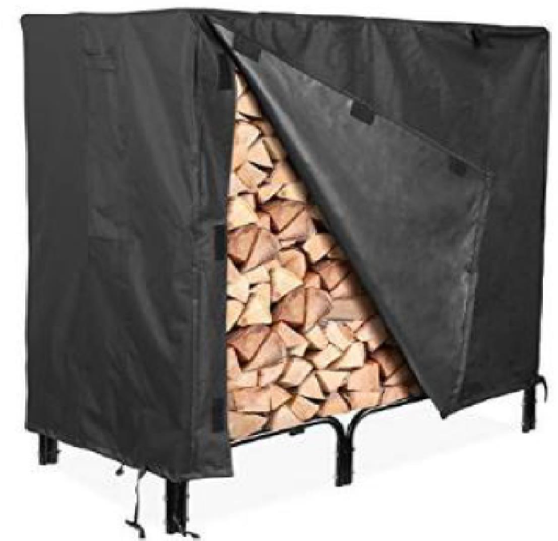 J.A.D. TOOLS Dřevník s plachtou 150 × 120 × 35,5 cm