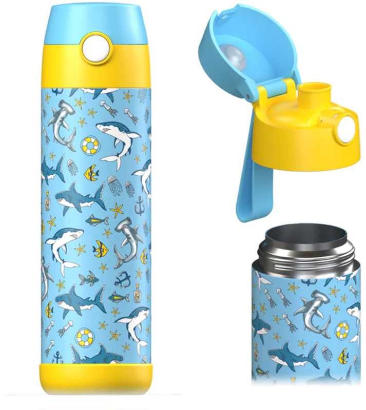 Jarlson Dětská nerezová termoláhev MALI Žraloci 500 ml