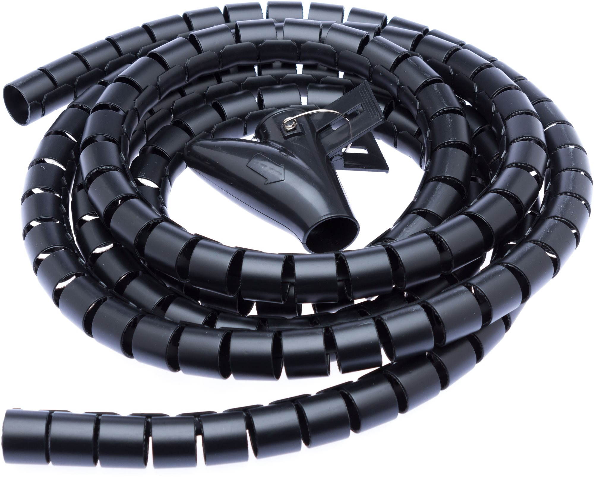 CONNECT IT CableFit WINDER černá 2.5m - perfektní řešení pro organizaci kabeláže