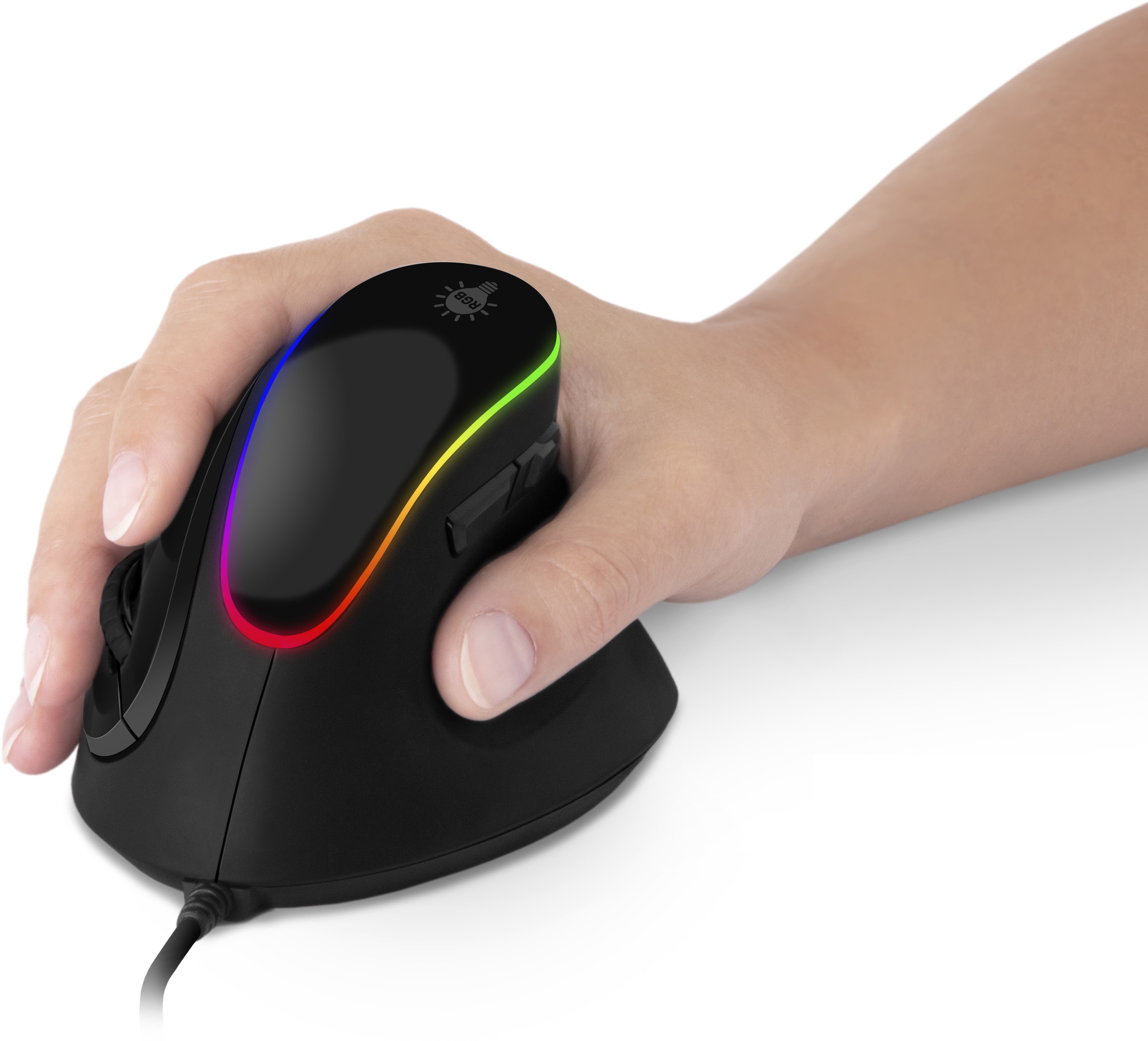 CONNECT IT GAME FOR HEALTH RGB, černá, přesná a rychlá myš