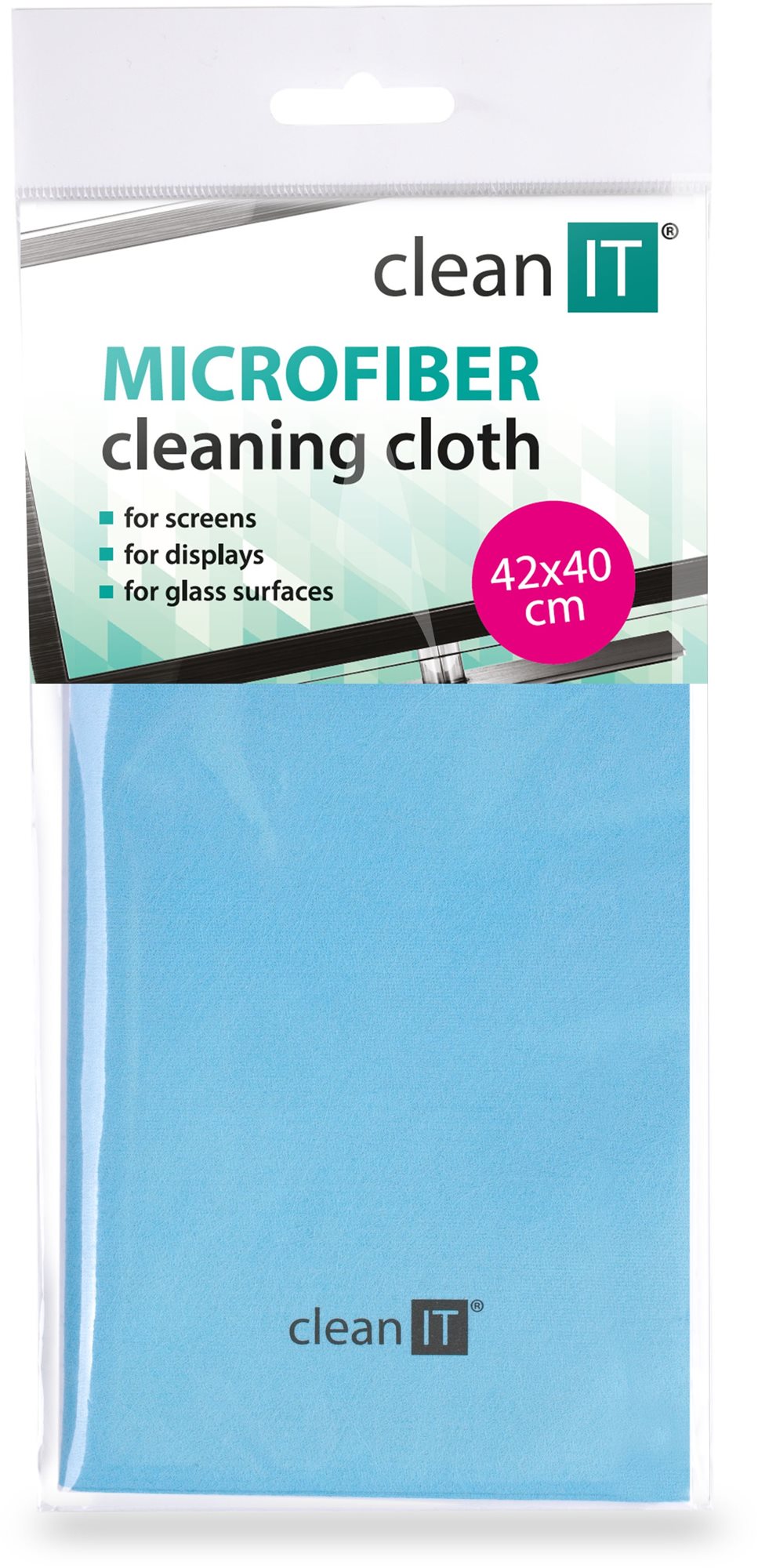 CLEAN IT Čisticí utěrka z mikrovlákna, velká světle modrá