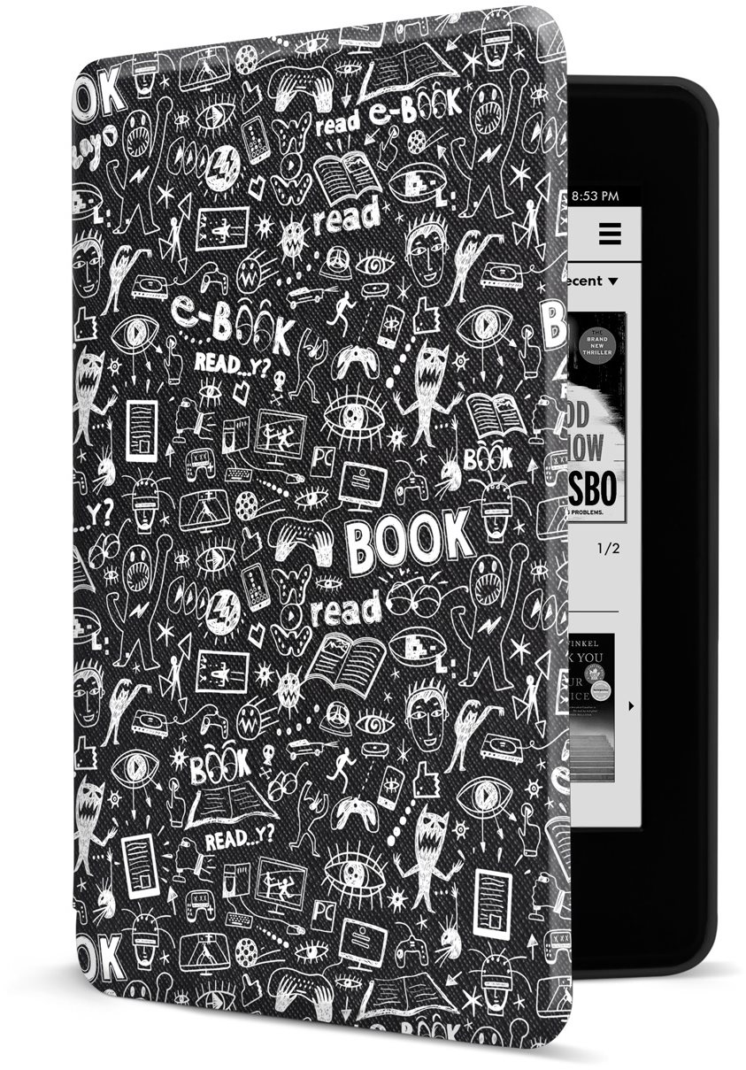 CONNECT IT CEB-1043-BK pro Amazon NEW Kindle Paperwhite 4 (2018), Doodle black