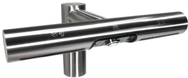 JET DRYER Airtap kulatý, matný nerez