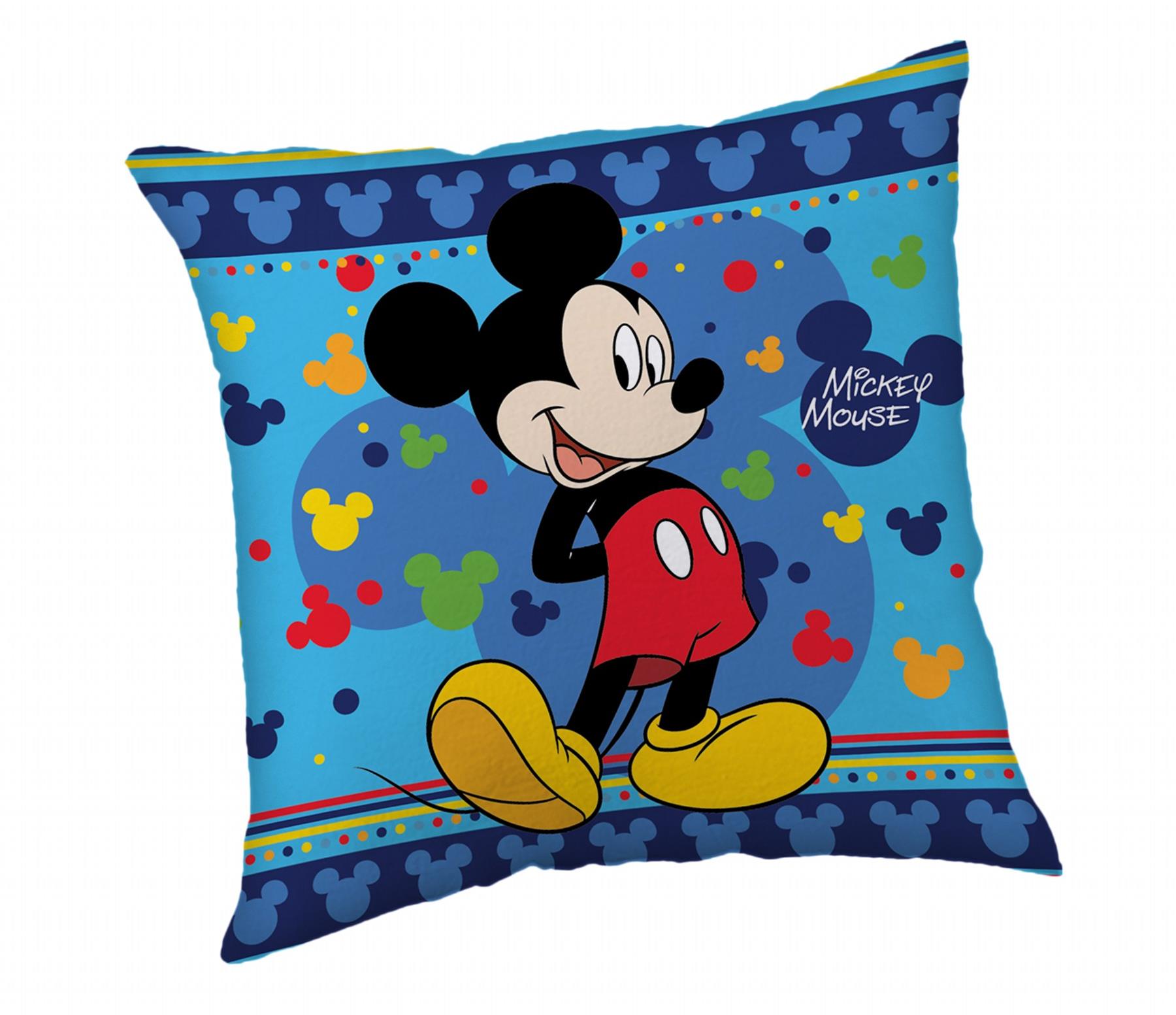 Jerry Fabrics Polštářek Mickey Blue 40 × 40 cm