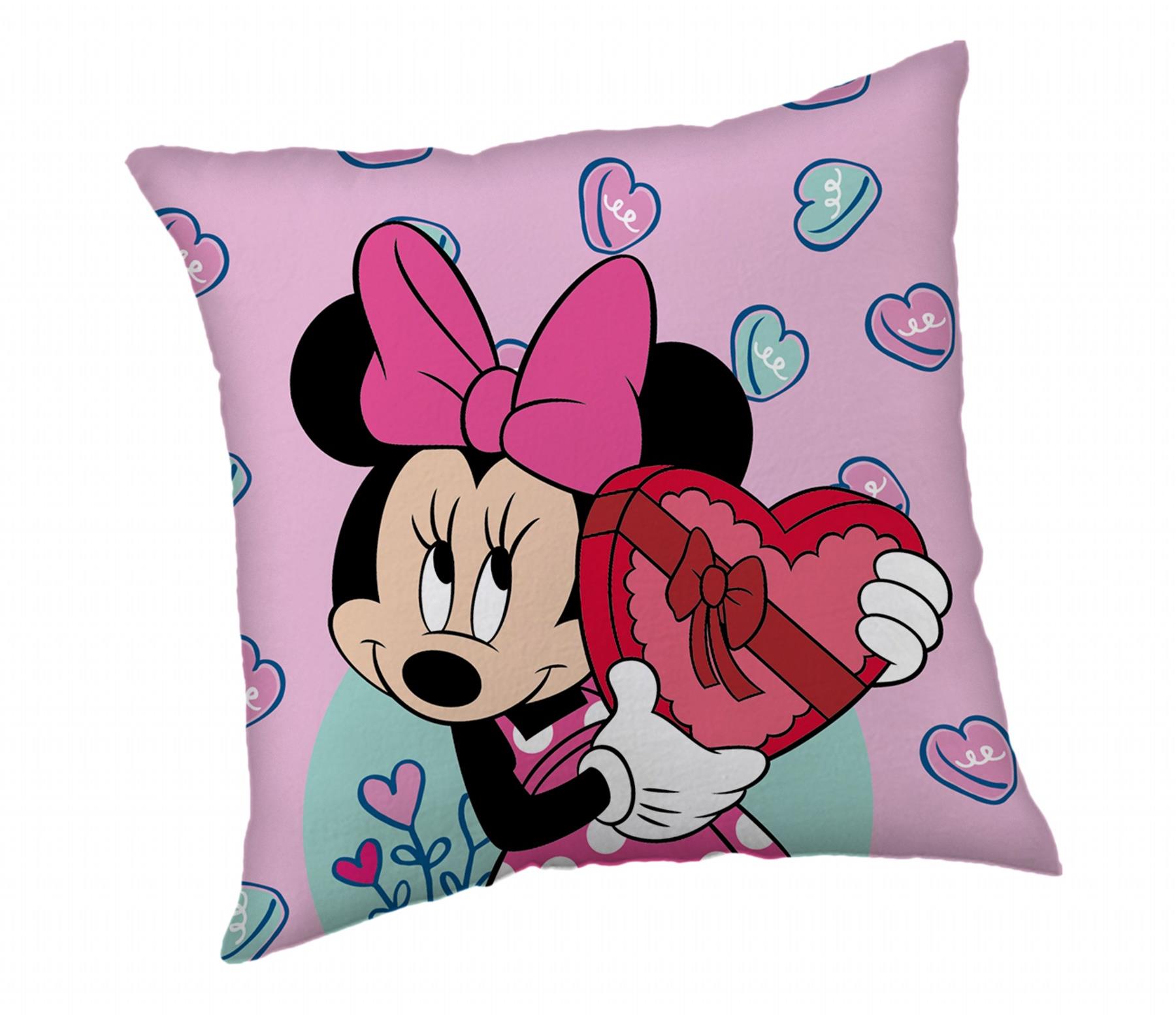 Jerry Fabrics Polštářek Minnie Purple 40 × 40 cm