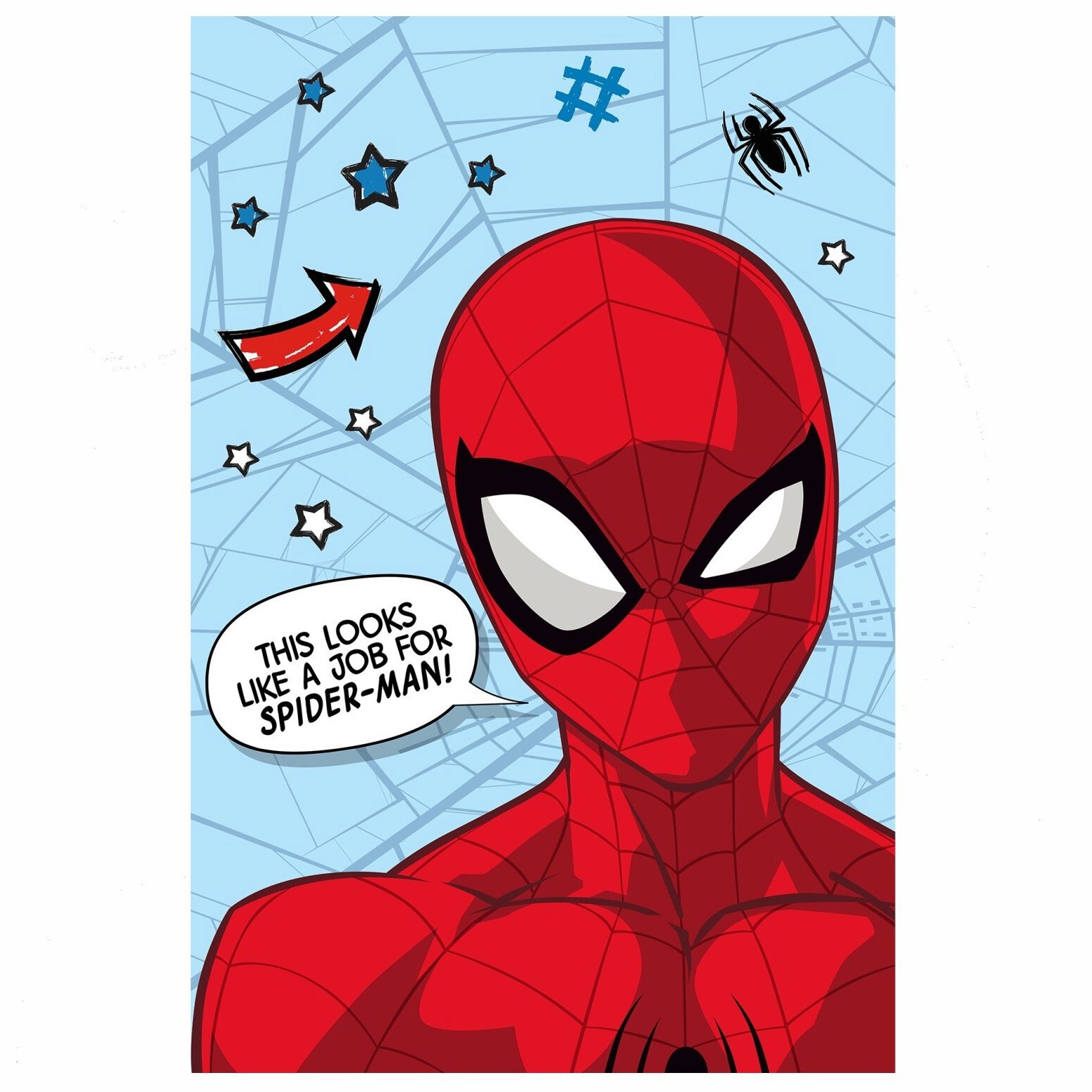 Jerry Fabrics Mikroflanelová deka Spider Man 100 × 150 cm