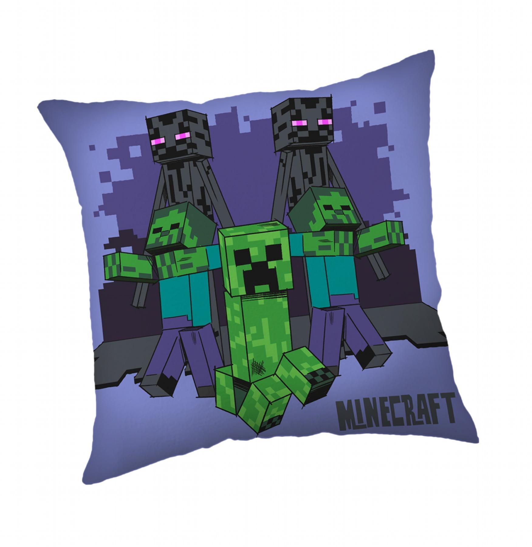 Jerry Fabrics Polštářek Minecraft Mobs coming for you 40 × 40 cm