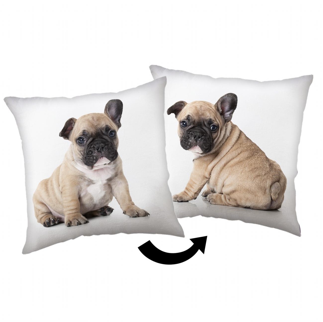 Jerry Fabrics Polštářek Bulldog 40 × 40 cm