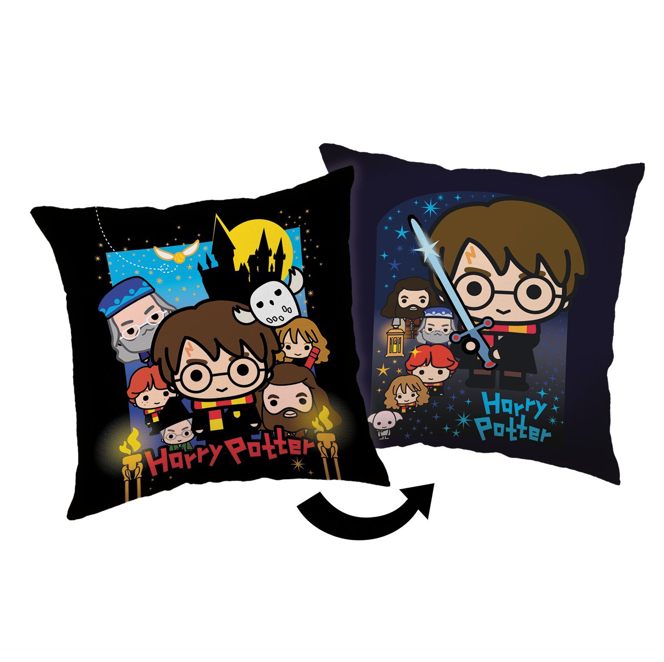 Jerry Fabrics Polštářek Harry Potter Friends 40 × 40 cm