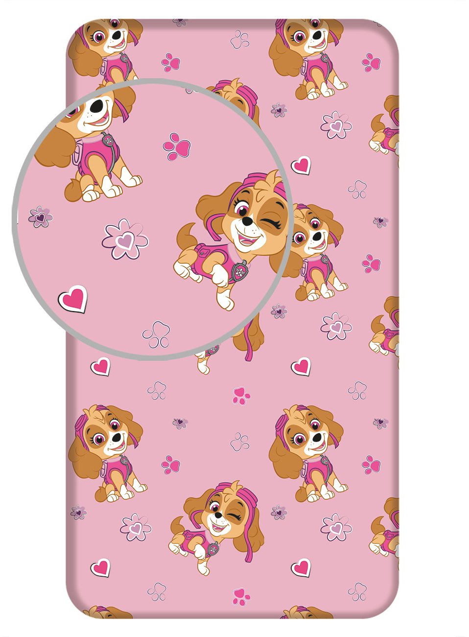 Jerry Fabrics Prostěradlo Paw Patrol 571 90 × 200 × 25 cm