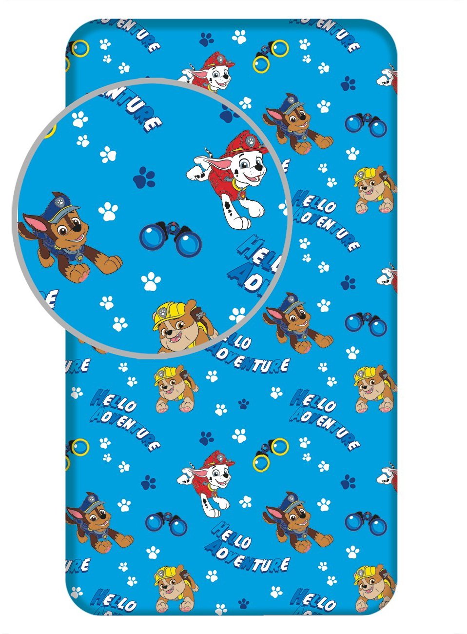 Jerry Fabrics Prostěradlo Paw Patrol 573 90 × 200 × 25 cm