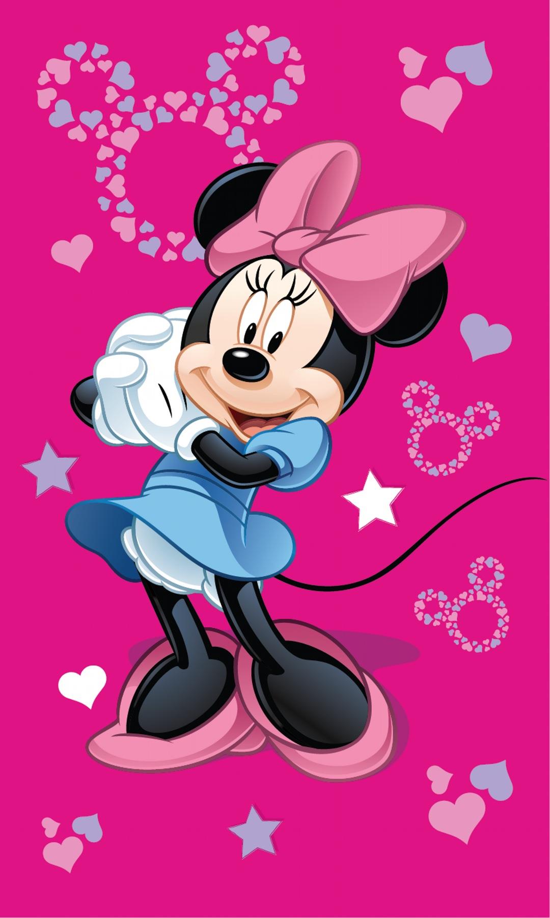 Jerry Fabrics Dětský ručník Minnie Pink 05 30 × 50 cm