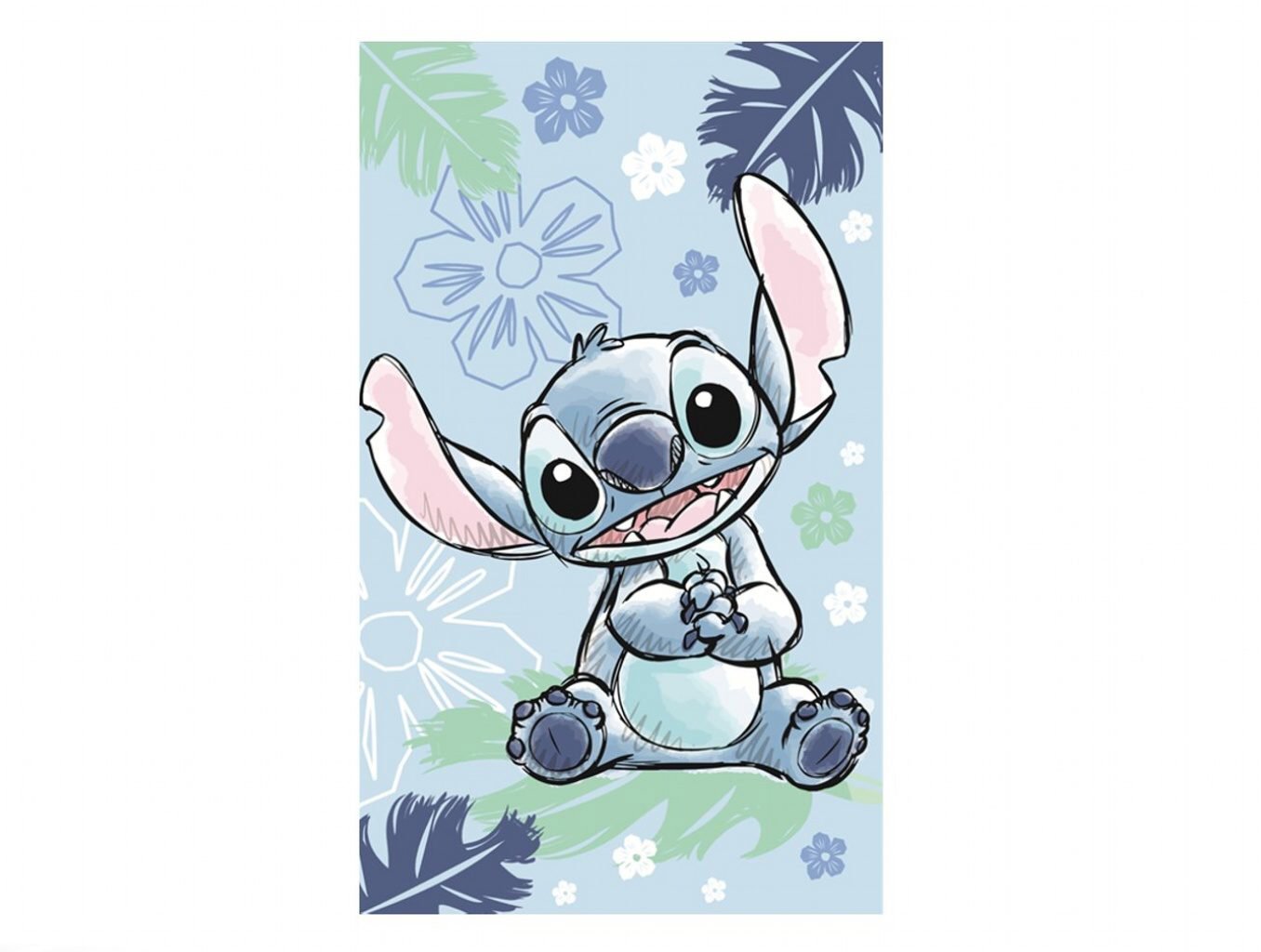 Jerry Fabrics Dětský ručník Lilo a Stitch Ohana blue 30 × 50 cm