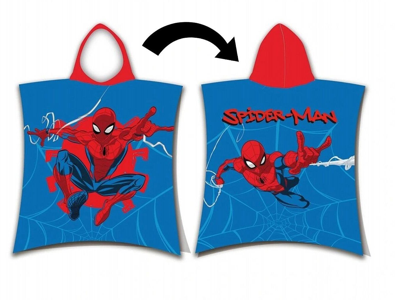 Jerry Fabrics Pončo Spider-man Webshot 50 × 115 cm