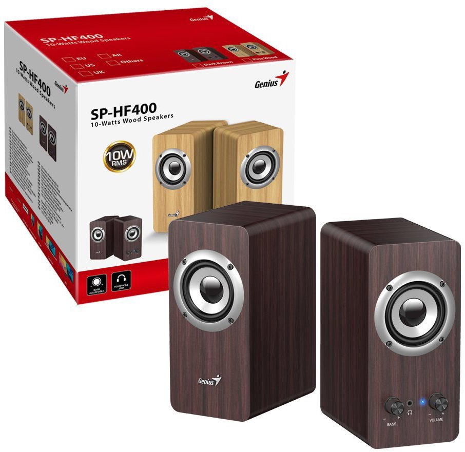Genius SP-HF400 tmavé dřevo