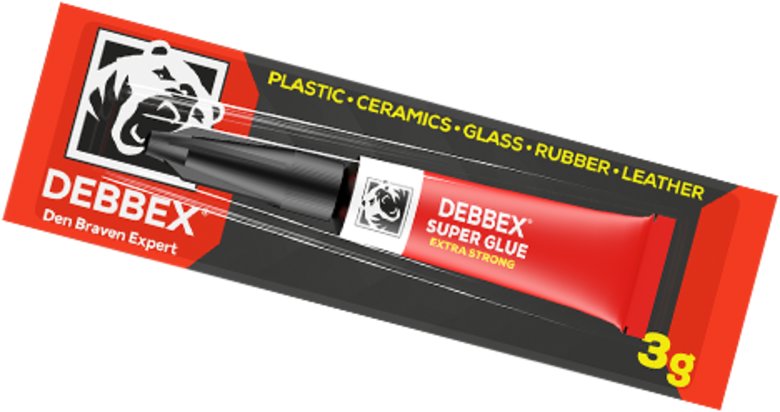 Debbex Sekundové lepidlo - sada 12 ks (12 × 3 g)