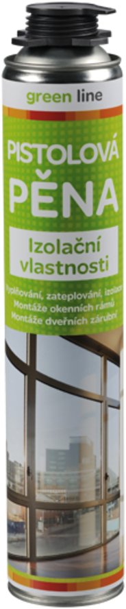 Green Line Montážní pěna - pistolová, 750 ml, žlutá