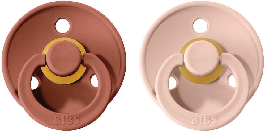 Bibs Colour dudlík z přírodního kaučuku 2 ks Woodchuck / Blush - velikost 3 (18m.+)